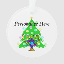 Ornamento Natal e Chanucá - Interfé