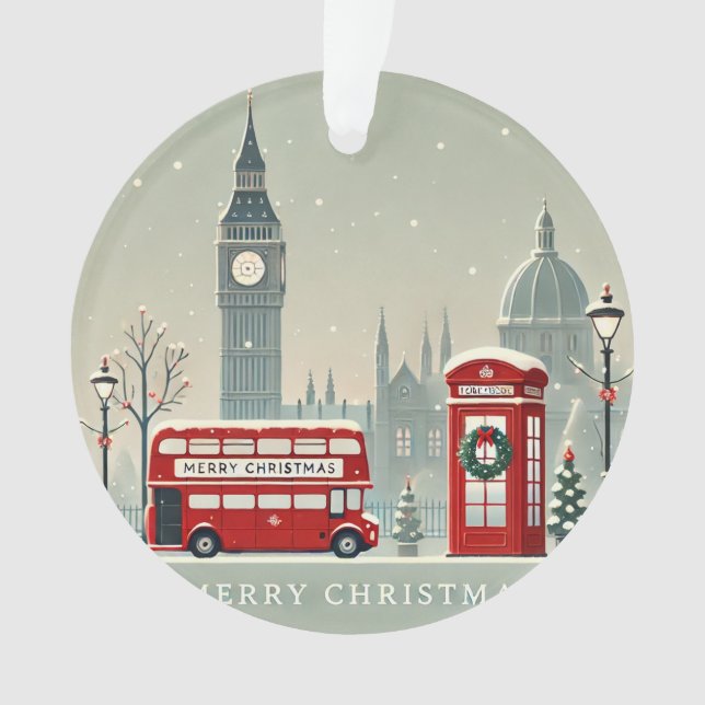 Ornamento Natal em Londres | Big Ben & Festive London (Frente)