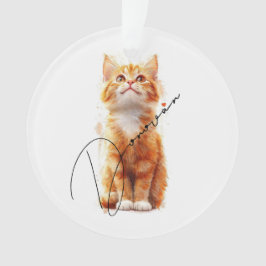 Ornamento Natal Felino: Gato Festivo 