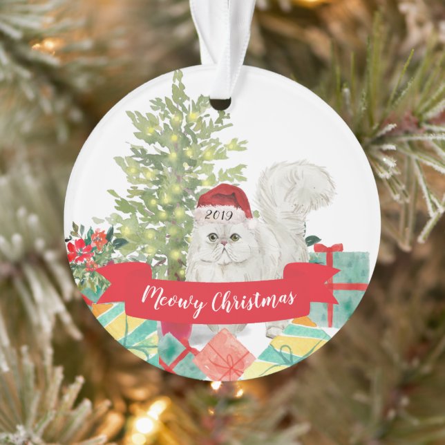 Ornamento Natal Felino Persa Meowy (Árvore)