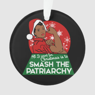 Ornamento Natal feminista