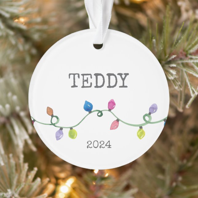 Ornamento Natal Lights PET PHOTO Ornament Artisan Fun (Árvore)
