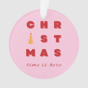 Ornamento Natal, Natal Vermelho e Rosa, Férias