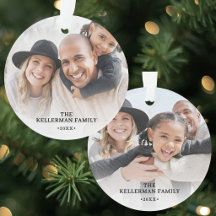 Natal Personalizado de Família com Duas Fotos