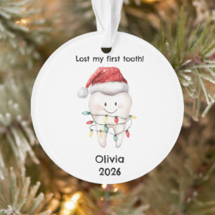 Ornamento Natal Personalizado Perdi Meu Primeiro Dente