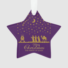 Ornamento Natal religioso, Nascimento de Jesus, Três Rei