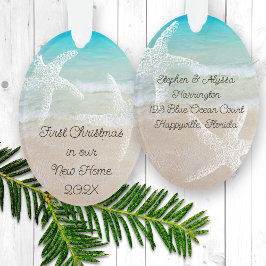 Ornamento Natal Tropical Casa Nova Tema Costeiro