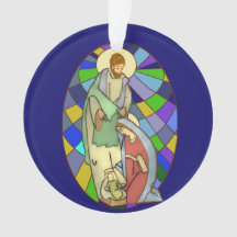 Natividade de vidro manchado