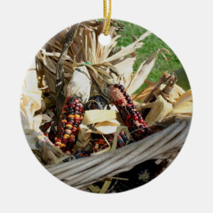 Ornamento Natural de Milho Indiano Colorido