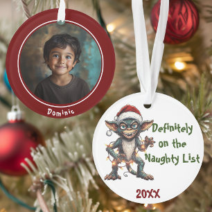 Ornamento Negociações do Papai Noel Gremlin