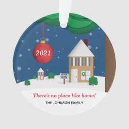 Ornamento Nenhum Lugar Como Casa Personalizável Da Cena De I