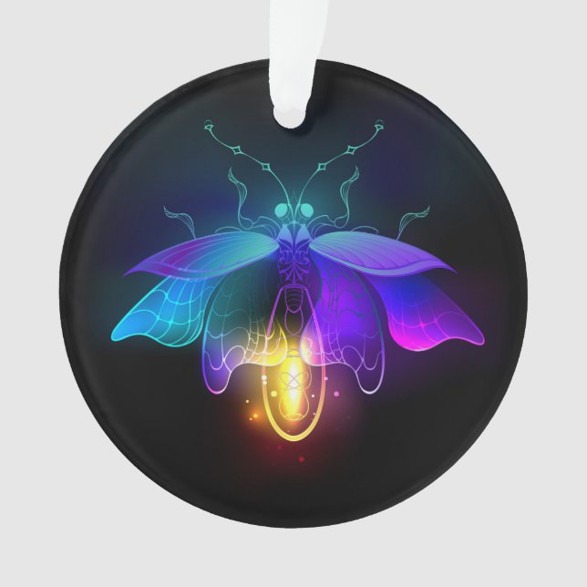 Ornamento Neon Firefly a preto (Frente)