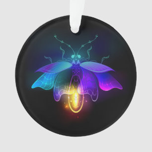Ornamento Neon Firefly a preto