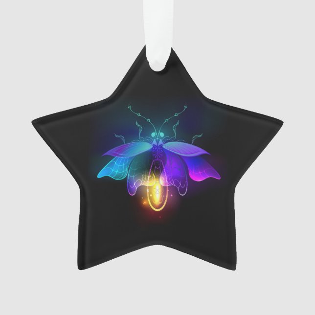Ornamento Neon Firefly a preto (Frente)