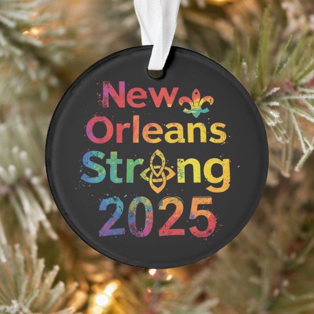 Ornamento New Orleans Strong 2025 Inspiring NOLA Pride (Árvore)