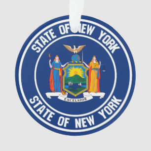 Ornamento New York Round Emblem