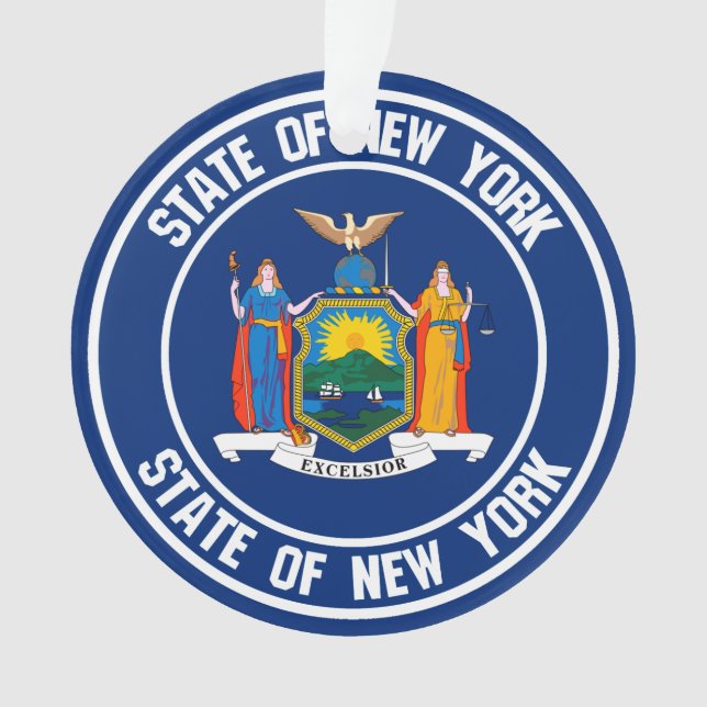 Ornamento New York Round Emblem (Frente)