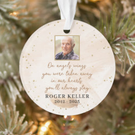Ornamento No Anjo Wings Photo Acrylic Ornament