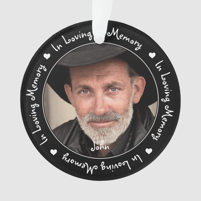 Ornamento No Loving Memory Black Family Photo Keepape (Frente)