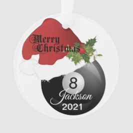 Ornamento Nome do design | DIY do bilhar do chapéu do papai