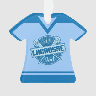 Ornamento Nome e número do Pai Lacrosse Jersey