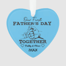 Nomes personalizados, nosso primeiro Dia de os pai