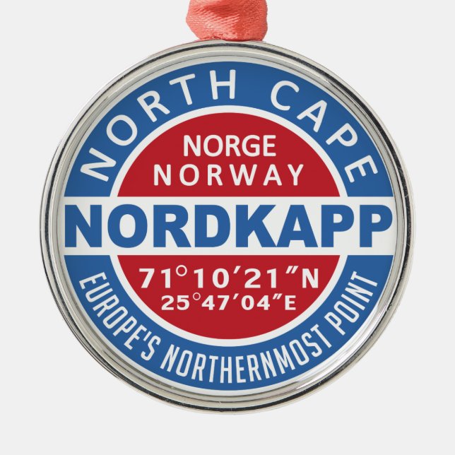 Ornamento Noruega NORDKAPP (Frente)