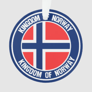 Ornamento Noruega Round Emblem