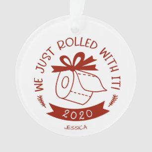 Ornamento Nós Apenas Lidamos Com Isso Engraçado Natal Covid