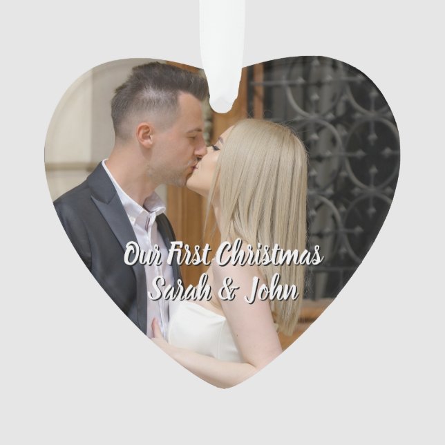Ornamento Nossa Primeira Foto De Natal (Frente)