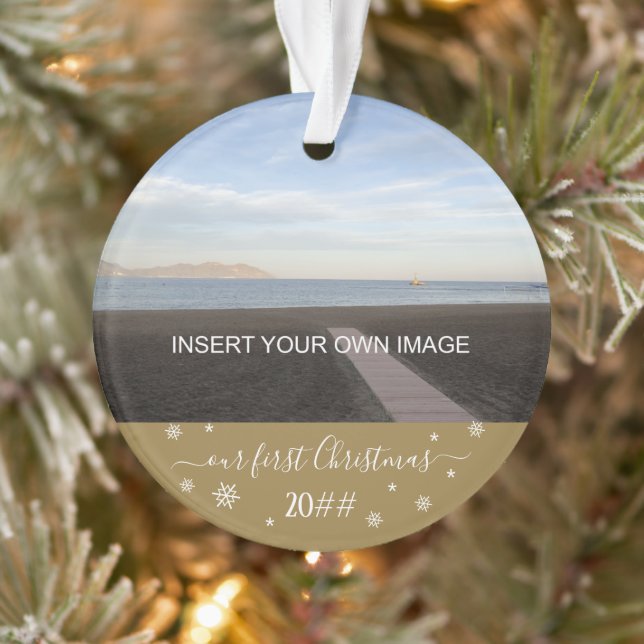 Ornamento Nossa primeira foto de Natal (Árvore)