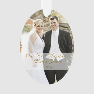 Ornamento Nosso Primeiro Casal De Natal Juntos