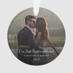 Ornamento Nosso Primeiro Natal Casados Roteiro de Foto