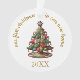 Ornamento Nosso Primeiro Natal Em Nossa Nova Casa Acrílico