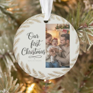 Ornamento Nosso Primeiro Natal Juntos – Personalizado