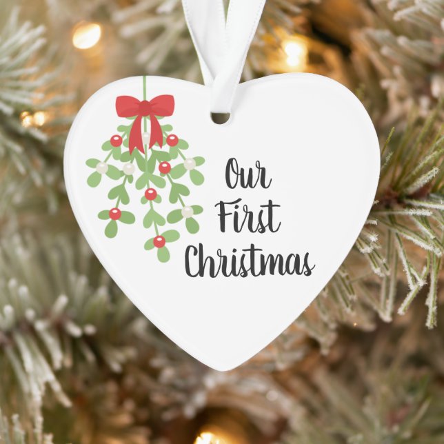 Ornamento Nosso Primeiro Natal Mistura Romântico Natal (Árvore)