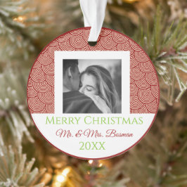 Ornamento Nosso Primeiro Natal Personalizado do Pedido de Fo