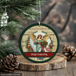 Ornamento Nostalgic Christmas Ornament Vintage Angel Accent