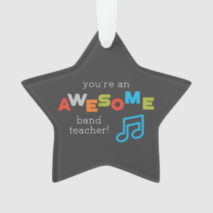 Ornamento Notas Musicais de Apreciação de Professores de ban
