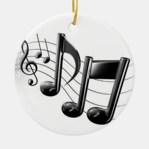 ORNAMENTO "NOTAS MUSICAIS" NATAL (OU QUALQUER HORA