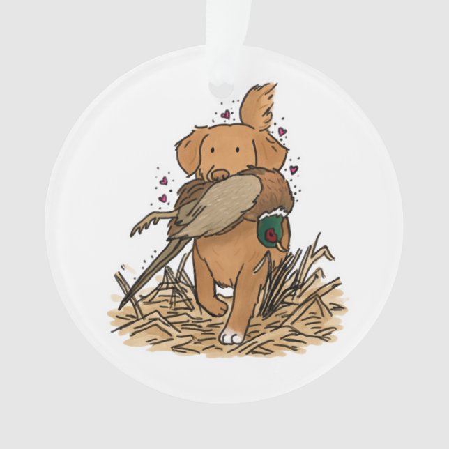Ornamento Nova Scotia Duck Tolling Retriever (Frente)