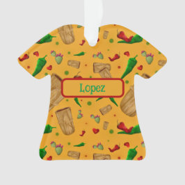 Ornamento Novo México Red & Green Chile Tamales Zia Nopales