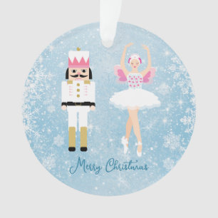 Ornamento Nutcracker Ballerina Snowflakes Ornament Acrílico