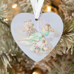 Ornamento Nuvens Anjos do Coquette Pastel Victorian