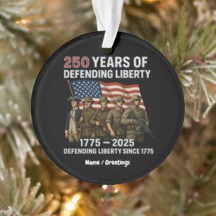 Ornamento O 250º Aniversário da América como Parada Militar 