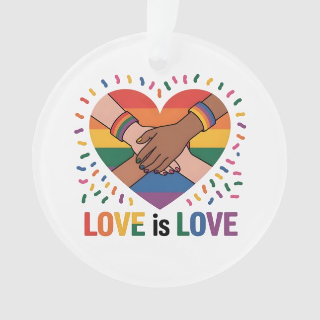 Ornamento O amor é amor (Frente)