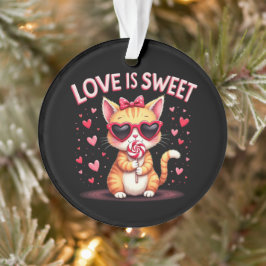 Ornamento O Amor É Um Bom Momento Delicioso Cheio De Choco