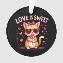 Ornamento O Amor É Um Bom Momento Delicioso Cheio De Choco