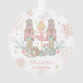 Ornamento O Balé Nutcracker pingue-se pelo primeiro aniversa