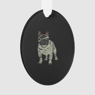Ornamento O Cachorro Bulldog Francês Mummy Halloween Gift